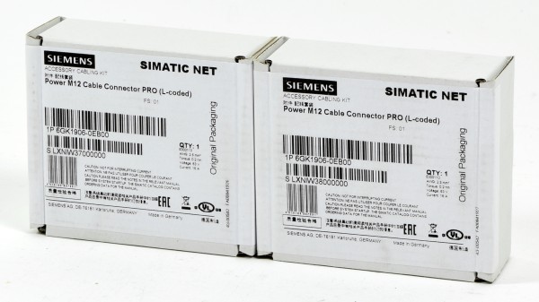 Siemens Power M12 Cable Connector Pro, 6GK1906-0EB00, (2Stk./pcs.)
