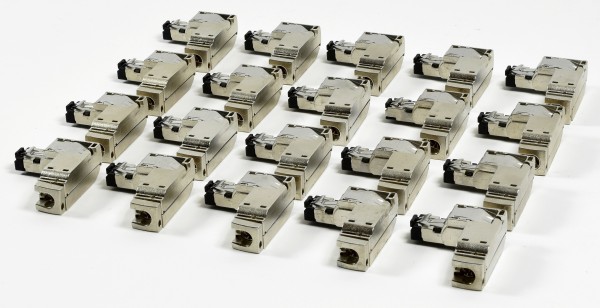 20x Siemens Simatic Ethernet RJ45-Stecker 90°, 6GK1901-1BB20-2AA0