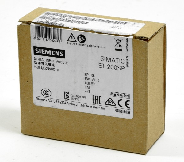 Siemens Simatic S7 ET200SP Digital IN,6ES7 136-6BA00-0CA0,6ES7136-6BA00-0CA0
