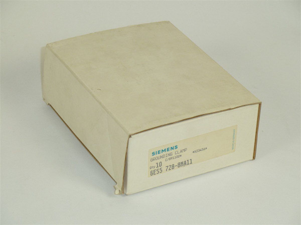 Siemens Simatic S5 Erdungsklemme, 6ES5 728-8MA11