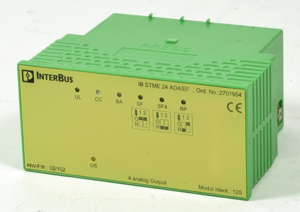 Phoenix Contact Interbus Analog-Out, IB STME 24 AO4/EF, Ord.No: 2701954