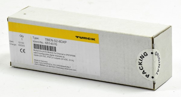 Turck Multiprotokoll-I/O-Modul, TBEN-S2-8DXP, 6814076