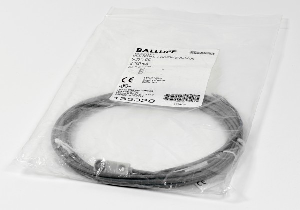 Balluff Induktiver Näherungsschalter, BES01WN, BES R03KC-PSC20B-EV03-005
