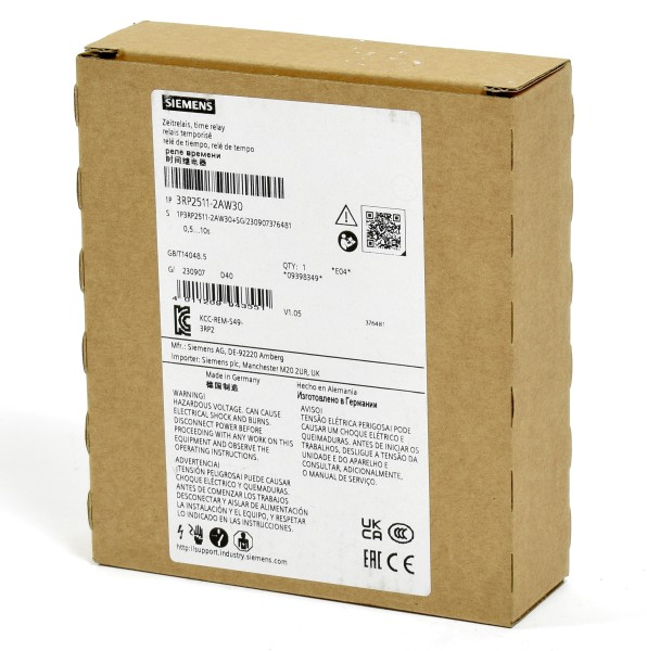 Siemens Sirius Zeitrelais, 3RP2511-2AW30, 3RP2 511-2AW30