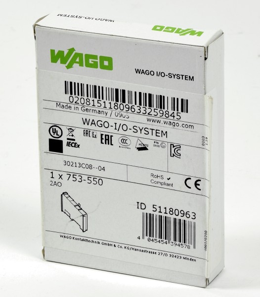 Wago I/O System 2AO, 753-550