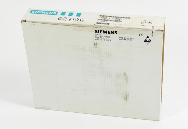 Siemens Simatic S5 Bus Terminal,6ES5 777-0BC01,6ES5777-0BC01,E:02