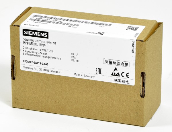 Siemens Sinumerik Drehschalter, 6FC5247-0AF13-0AA0, 6FC5 247-0AF13-0AA0-Copy