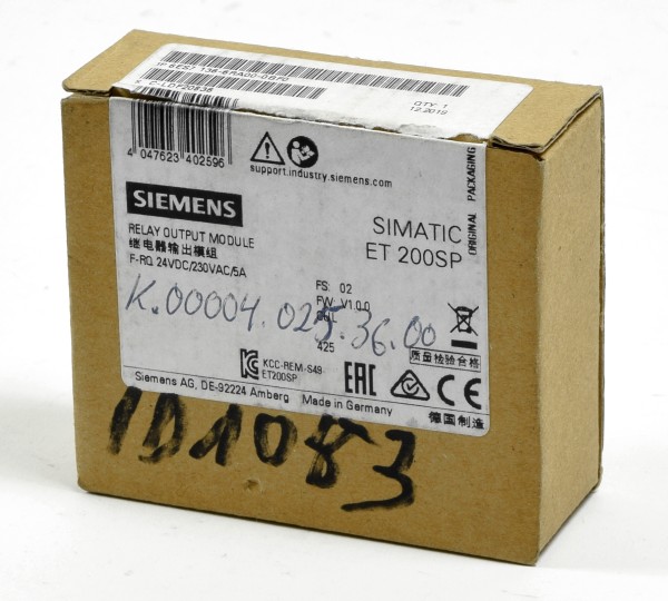 Siemens Simatic S7 ET200SP Relay OUT, 6ES7 136-6RA00-0BF0, 6ES7136-6RA00-0BF0