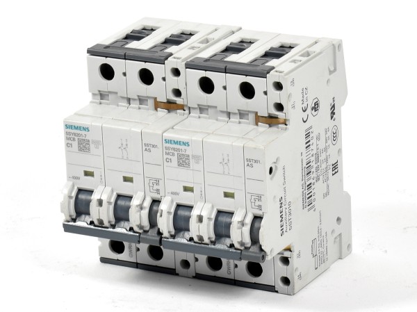 2 x Siemens Leistungsschutzsschalter,5SY6201-7,5SY6 201-7