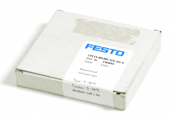 Festo Magnetventil,CPE14-M1BH-3OL-QS-6,196891