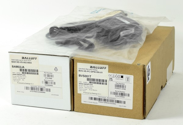 Balluff Barcode Scanner BVS001T + BAM02JA + BAM02JJ
