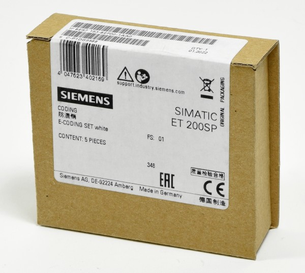 Siemens S7 ET200SP E-CODING set 5pcs, 6ES7 193-6EF00-1AA0, 6ES7193-6EF00-1AA0