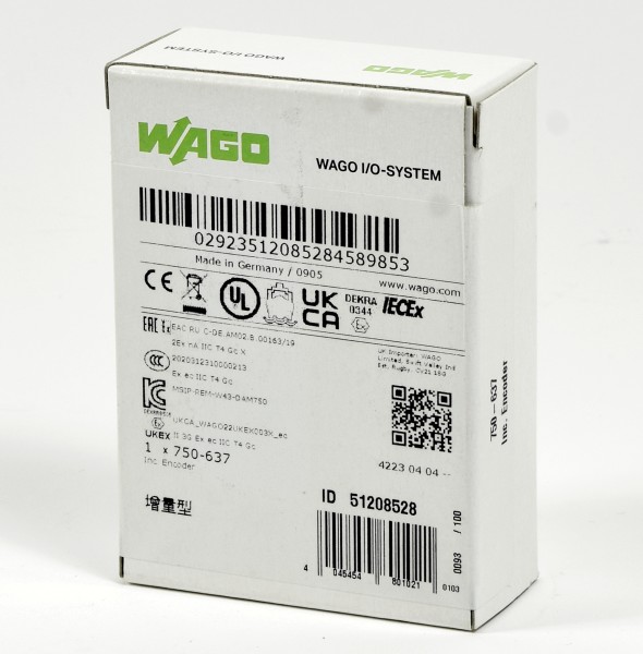 Wago I/O System PROFIsafe Inc. Encoder, 750-637