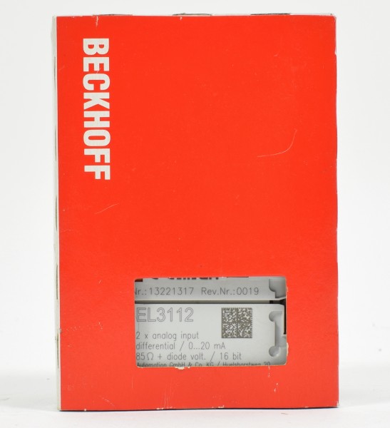 Beckhoff 2x Analog Input, EL3112, EL 3112