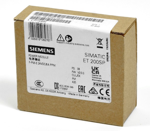 Siemens Simatic S7 ET200SP Power Module, 6ES7 136-6PA00-0BC0, 6ES7136-6PA00-0BC0