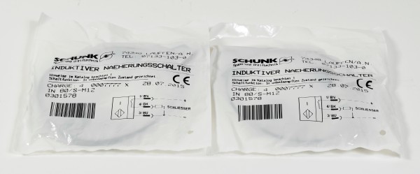 Schunk Näherungssensor, IN80/S-M12, 0301578, (2Stk./pcs.)