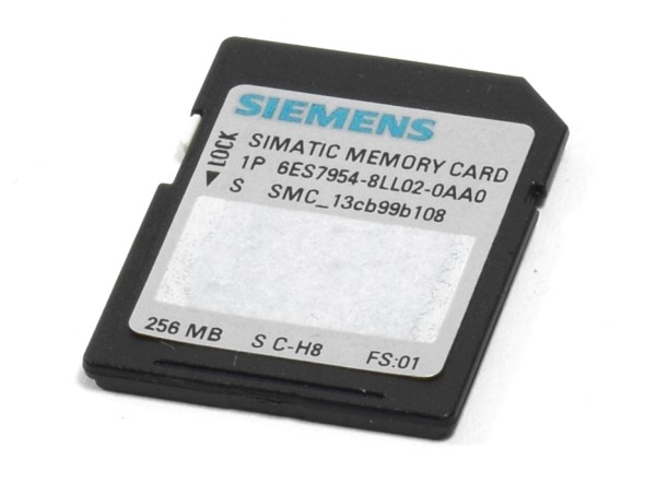 Siemens Simatic S7 Memory Card,6ES7954-8LL02-0AA0,6ES7 954-8LL02-0AA0