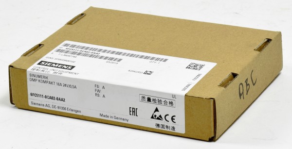 Siemens Sinumerik DMP Compact 16A,24V/0,5A, 6FC5111-0CA02-0AA2