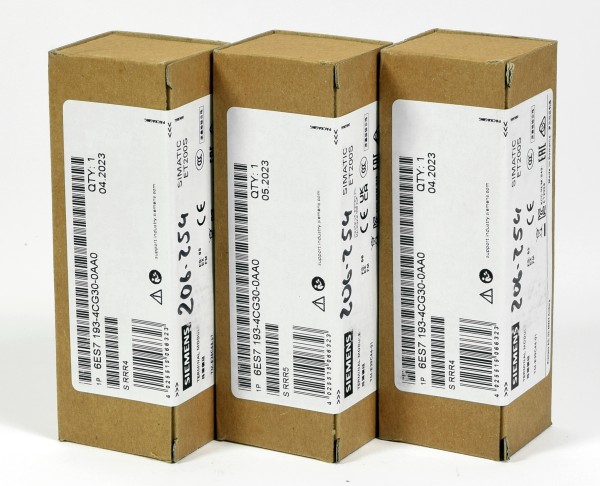 Siemens Terminal Module, 6ES7 193-4CG30-0AA0, 6ES7193-4CG30-0AA0, (3Stk./pcs.)