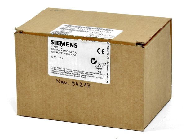 Siemens Simatic S7 ET200S IM151-7,6ES7 151-7AA20-0AB0,6ES7151-7AA20-0AB0