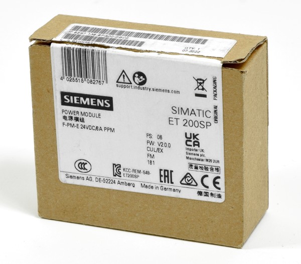 Siemens Simatic S7 ET200SP Power Module, 6ES7 136-6PA00-0BC0, 6ES7136-6PA00-0BC0