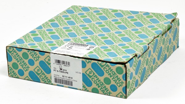 Phoenix Contact PE-Reihenklemme, PT 6-TWIN-PE, Ord.No: 3211498, (QTY: 49pcs)