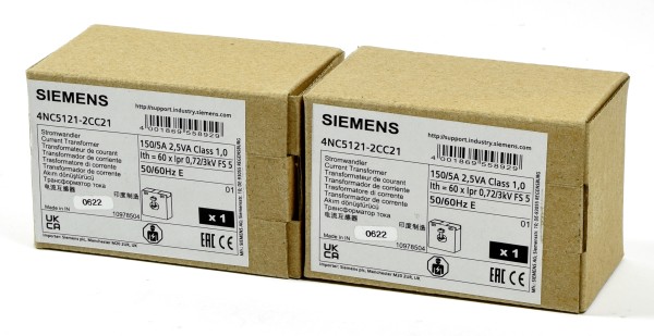 Siemens Stromwandler, 4NC5121-2CC21, (2Stk./pcs.)