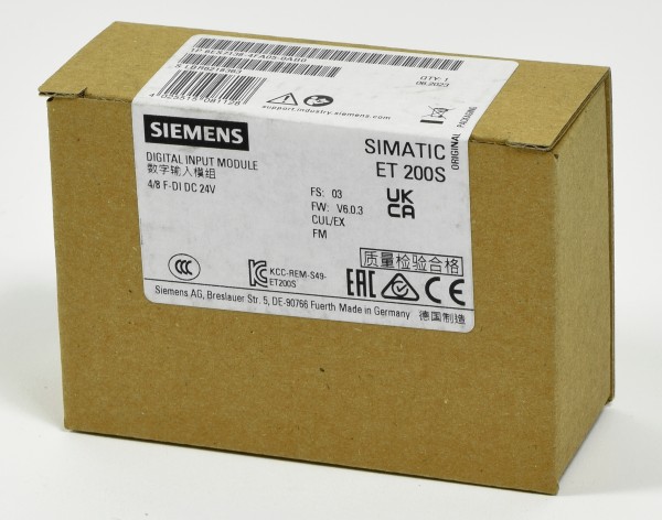 Siemens Simatic S7 Digital IN, 6ES7138-4FA05-0AB0, 6ES7 138-4FA05-0AB0, FS:02/03