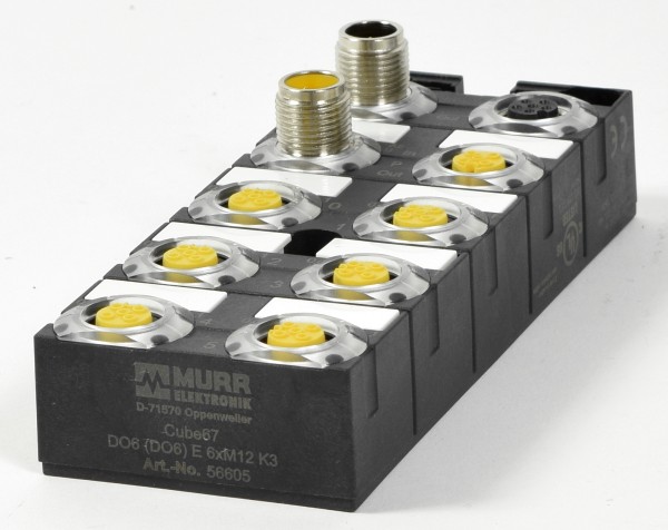 Murr Elektronik Kompaktmodul Cube67, DO6E 6xM12, Art. 56605