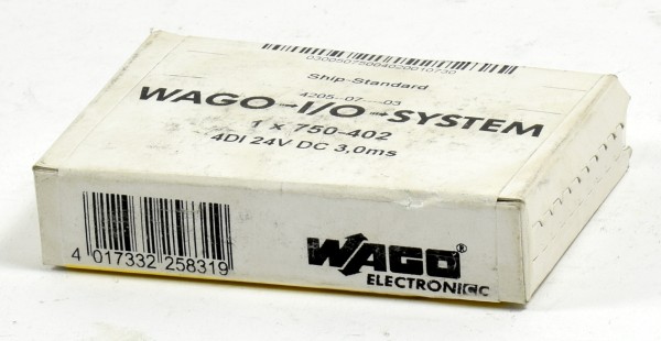 Wago I/O System 4DI 24V DC 3,0ms, 750-402