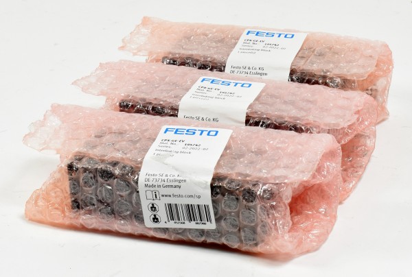 3x Festo Interlinking Block, CPX-GE-EV, 195742
