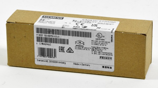 Siemens Simatic ET200SP Base-Unit, 6ES7193-6BP00-0DU0, 6ES7 193-6BP00-0DU0