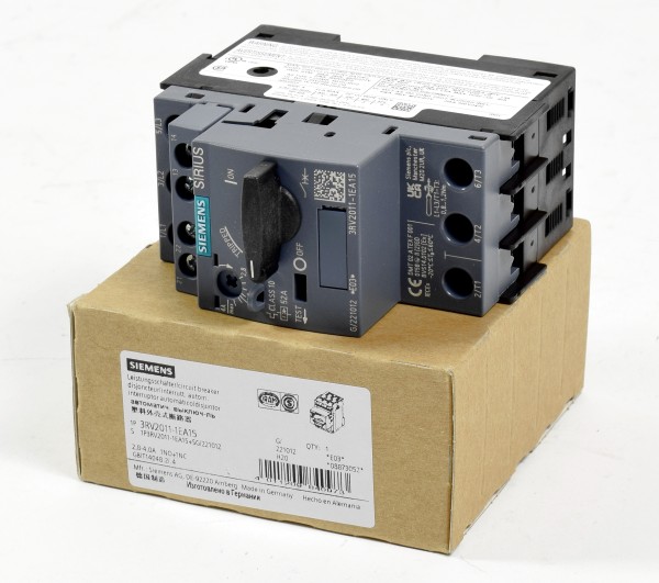 Siemens Sirius Leistungsschalter, 3RV2011-1EA15, 3RV2 011-1EA15