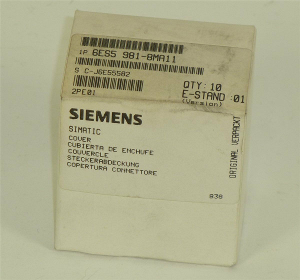 Siemens Simatic S5 Steckerabdeckung,6ES5 981-8MA11,6ES5981-8MA11