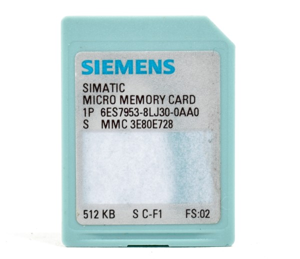 Siemens Simatic S7 Memory Card,6ES7953-8LJ31-0AA0,6ES7 953-8LJ31-0AA0