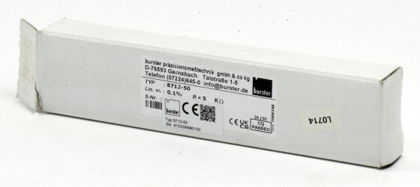 burster Potentiometrischer Wegsensor, 8712-50