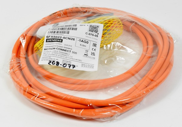Siemens Leistungsleitung Länge: 6m, 6FX5022-5CN26-1AG0
