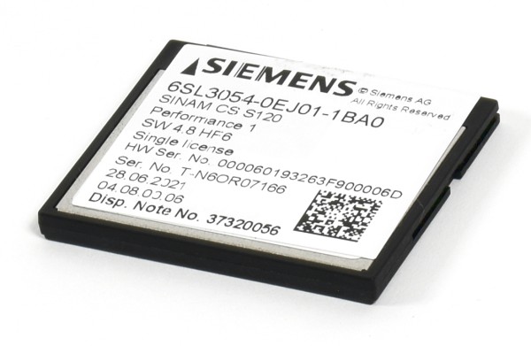 Siemens Sinamics CS S120 CompactFlash Card,6SL3054-0EJ01-1BA0,6SL3 054-0EJ01-1BA0