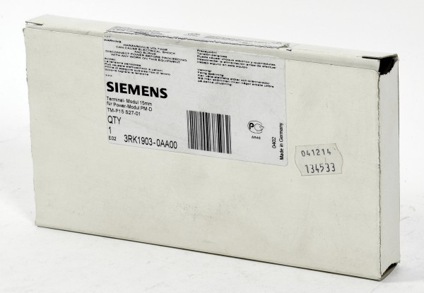 Siemens Terminal-Module 15mm,3RK1903-0AA00,3RK1 903-0AA00