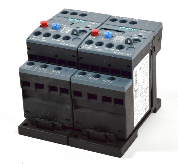 Siemens Überlastrelais, 3RU2116-0JB1 + 3RU2116-0HB1
