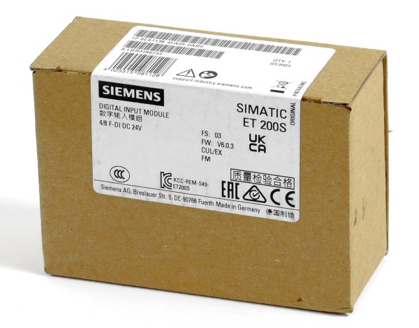 Siemens Simatic S7 Digital IN, 6ES7 138-4FA05-0AB0, 6ES7138-4FA05-0AB0, FS:03