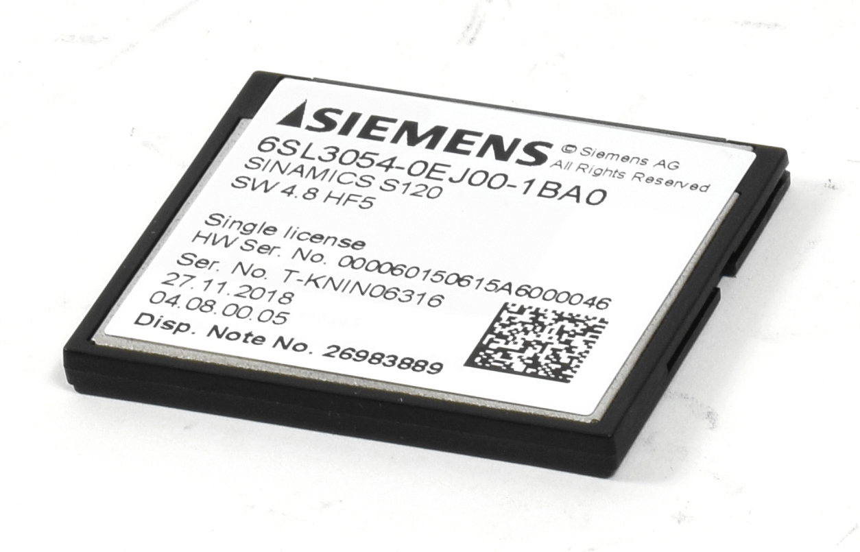Siemens Sinamics CS S120 CompactFlash Card,6SL3054-0EJ00-1BA0,6SL3