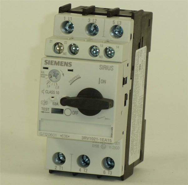 Siemens Leistungsschalter,3RV1021-1EA15,3RV1 021-1EA15