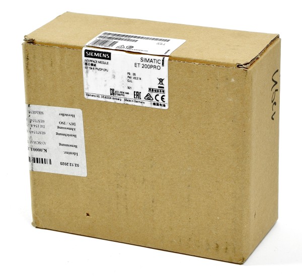 Siemens Simatic S7 IM 154-8 PN/DP CPU,6ES7 154-8AB01-0AB0,6ES7154-8AB01-0AB0