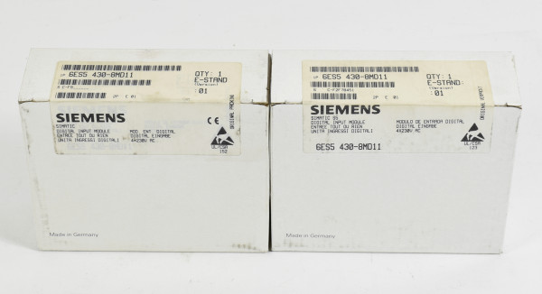 2 x Siemens Simatic S5 Digital IN,6ES5 430-8MD11,6ES5430-8MD11