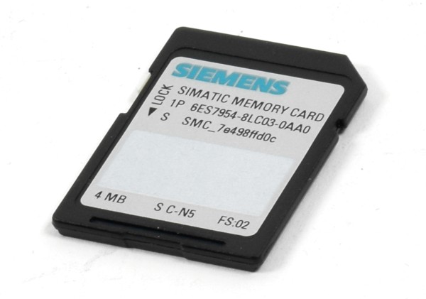 Siemens Simatic S7 Memory Card,6ES7954-8LC03-0AA0,6ES7 954-8LC03-0AA0