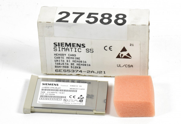 Siemens Simatic S5 Memory Card 512KByte,6ES5 374-2AJ21,6ES5374-2AJ21