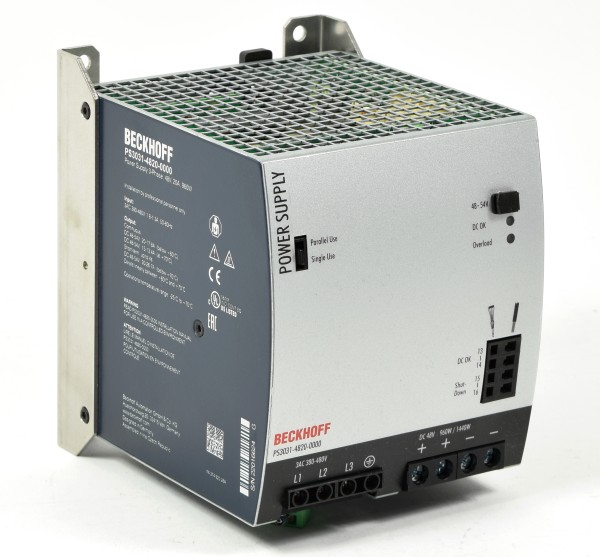 Beckhoff Power Supply 3-Phase, 48V,20A,960W, PS3031-4820-0000