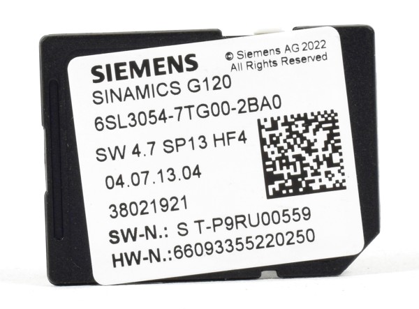 Siemens Sinamics G120 CompactFlash Card,6SL3054-7TG00-2BA0, 6SL 3054-7TG00-2BA0