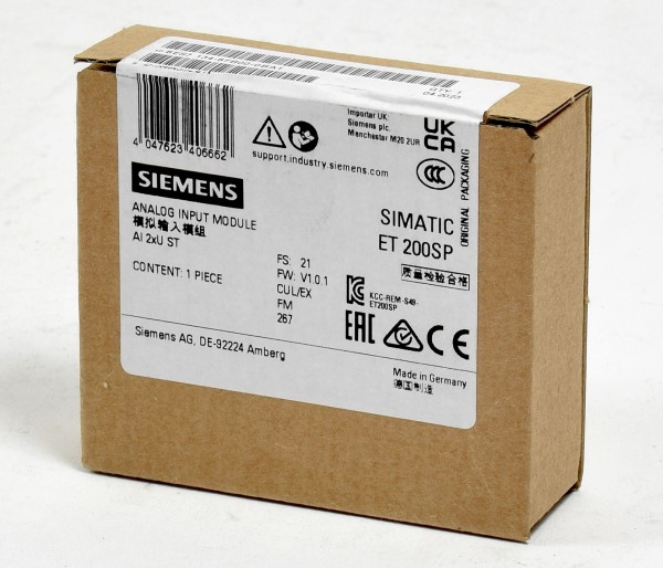 Siemens Simatic S7 ET200SP Analog IN,6ES7 134-6FB00-0BA1,6ES7134-6FB00-0BA1